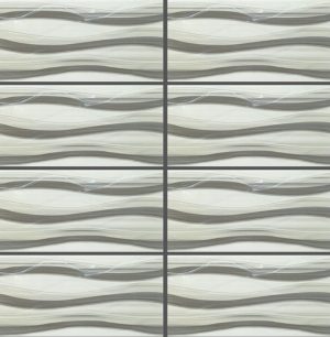 White & Black Patterned Tile GP3607 – 30x60 Glossy