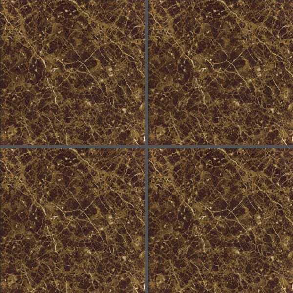 Brown Marble-Look Glossy Tile AD618H – 60x60