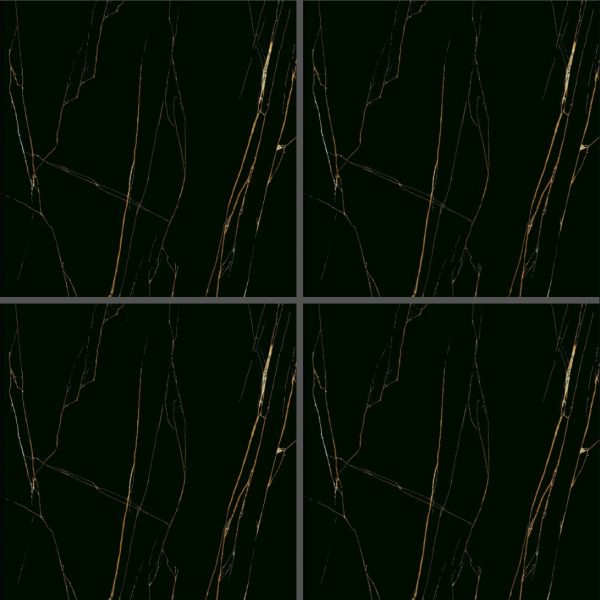 Black Marble-Look Glossy Tile AD626H – 60x60 Premium Porcelain Tile