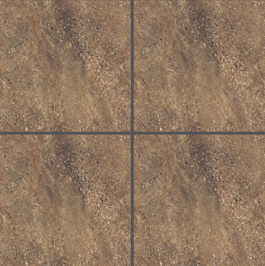 Brown Concrete-Look Rustic Tile ART621 – 60x60 Matte Rustic Finish