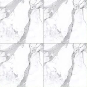 White Marble-Look Glossy Tile CP4441 – 40x40 Gloss Finish