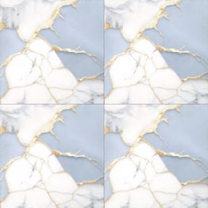 White Patterned Glossy Tile CP4443 – 40x40 Gloss Finish
