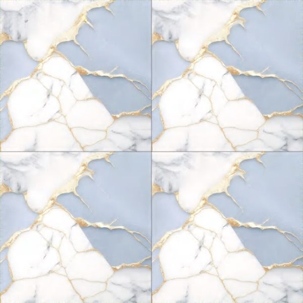 White Patterned Glossy Tile CP4443 – 40x40 Gloss Finish