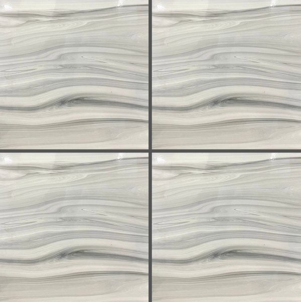 Gray Patterned Glossy Tile CP4450 – 40x40 Glossy Wave Design