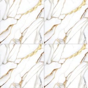 White Marble-Look Glossy Tile CP4454 – 40x40 Luxury Gloss Finish
