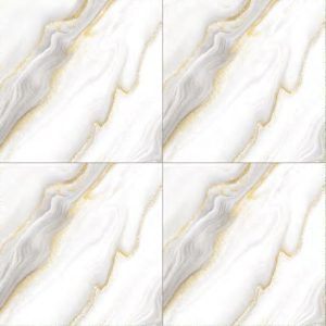 White Marble-Look Glossy Tile CP4456 – 40x40 Golden Vein Luxury