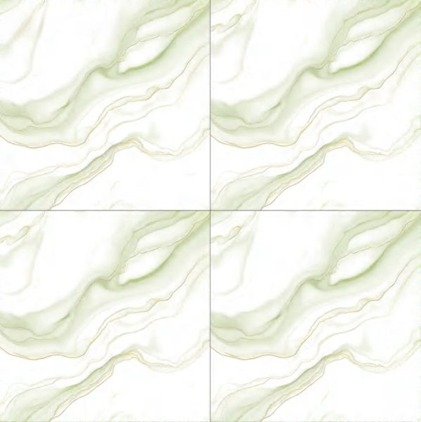 White Patterned Glossy Tile CP4458 – 40x40 Glossy Marble Effect