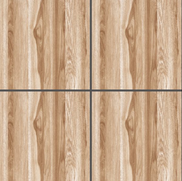Brown Patterned Glossy Tile DW6601 – 60x60 Wood Look Porcelain