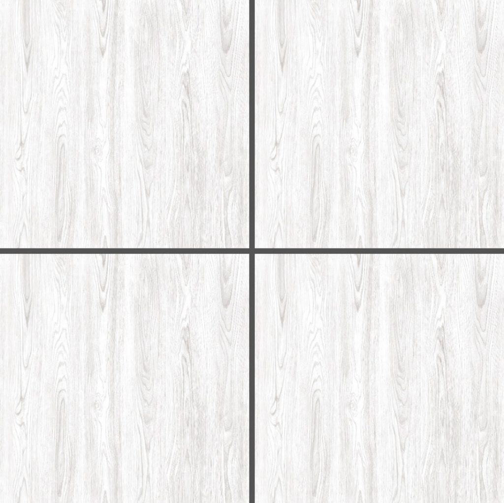 Gray Patterned Glossy Tile DW6603 – 60x60 Light Wood Look Porcelain