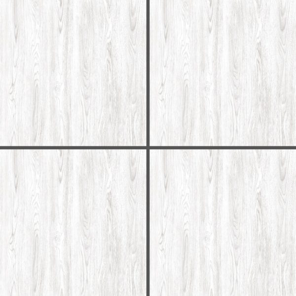 Gray Patterned Glossy Tile DW6603 – 60x60 Light Wood Look Porcelain