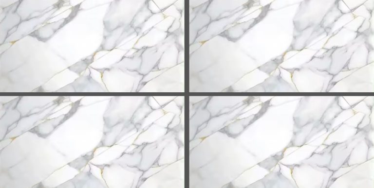 GP3601 white gray marble-look glossy tile 30x60 for walls and floors