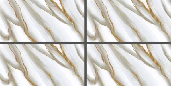 White, Gray & Gold Marble-Look Tile GP3605 – 30x60 Glossy