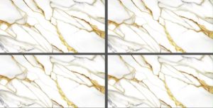 White & Gold Marble-Look Tile GP3609 – 30x60 Glossy