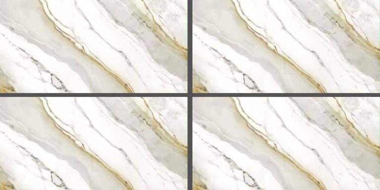 GP3610 white gold gray marble-look glossy tile 30x60 for walls and floors