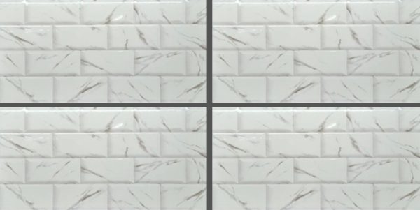 White Marble-Look Glossy Tile GP3618 – 30x60 Elegant Wall Tile