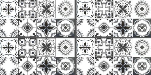GP3629 White & Black Patterned Glossy Tile – 30x60 GP3629 white black patterned glossy tile 30x60 for walls and floors