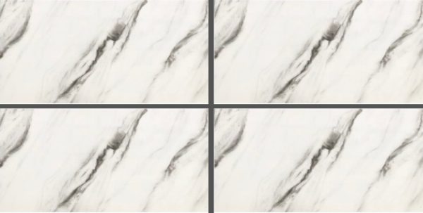 White & Gray Marble-Look Glossy Tile GP3651 – 30x60 Elegant Wall Tile