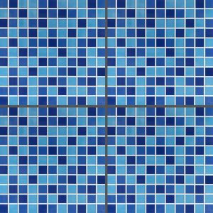 Blue Patterned Glass Tile H3301F – 30x30
