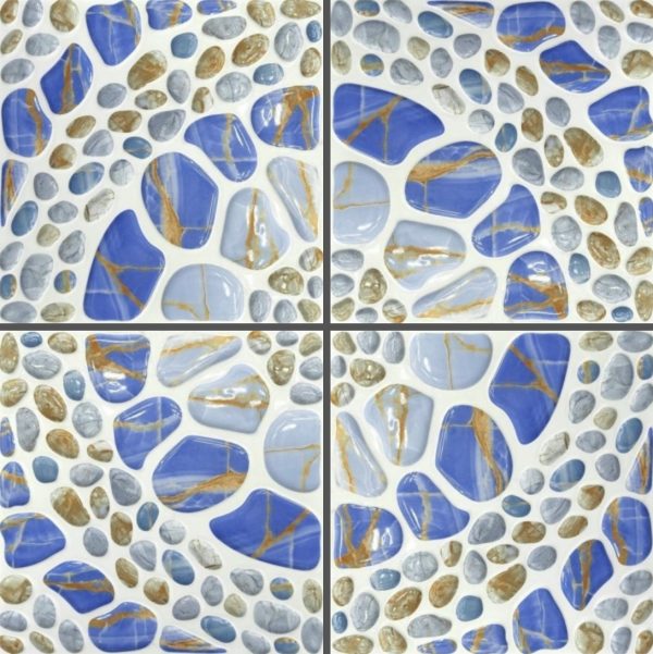 Blue Stone-Look Glass Tile H3320 – 30x30