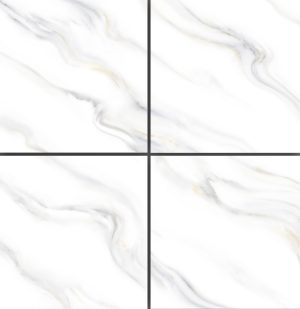 White Marble-Look Glossy Tile PD6630 – 60x60 Elegant Porcelain Finish