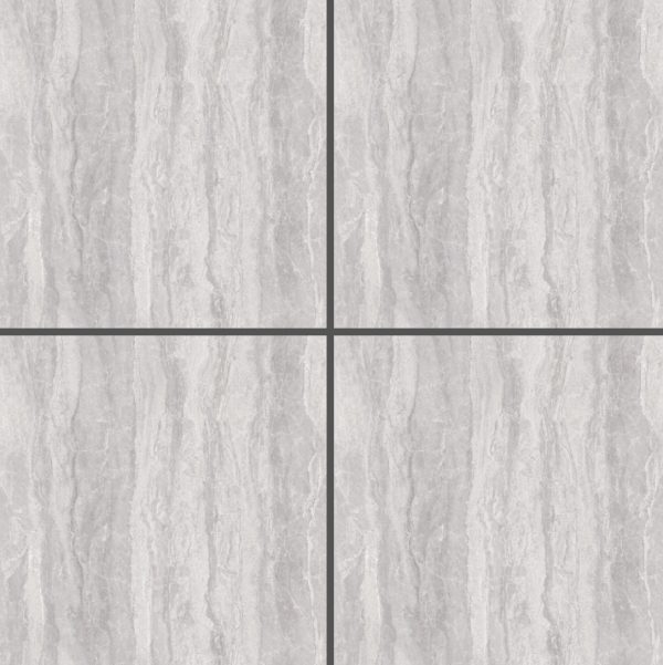 Gray Patterned Glossy Tile PD6651 – 60x60 Modern Marble Look