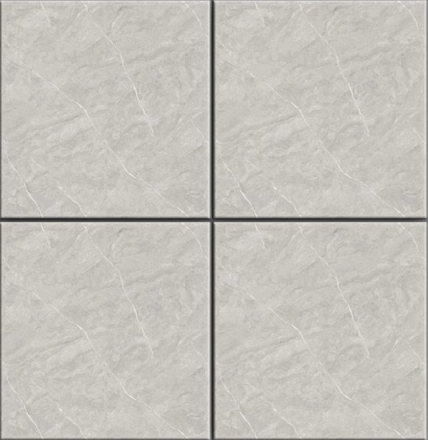 Gray Marble-Look Glossy Tile PD6659 – 60x60