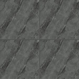 Black Patterned Glossy Tile PD6662 – 60x60 Luxury Marble Look