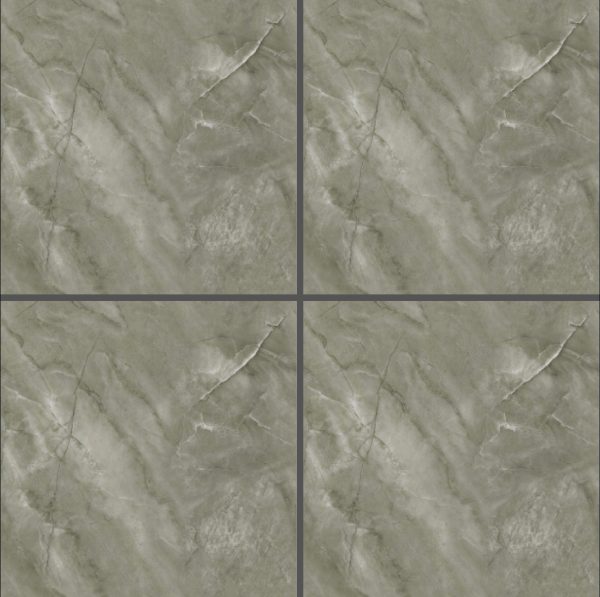 PD6696 Luxury Silver Gray Marble-Look Glossy Tile 60x60