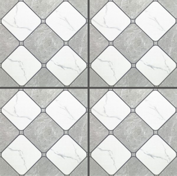 Gray Patterned Tile PG3302 – 30x30 Pearl Glazed