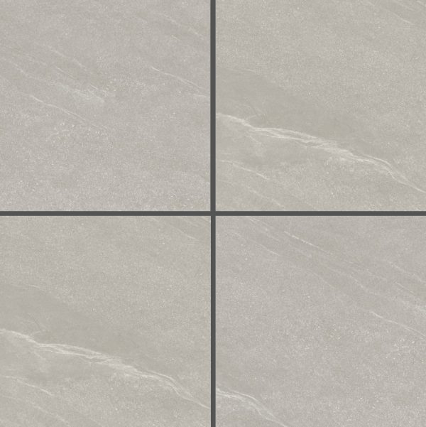 Gray Concrete-Look Matte Tile R6602 – 60x60 Contemporary Matte Finish
