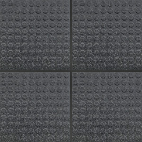 C3321 Black Concrete-Look Rustic Tile – 30x30 RC3321 black concrete-look rustic tile 30x30 with textured circular surface