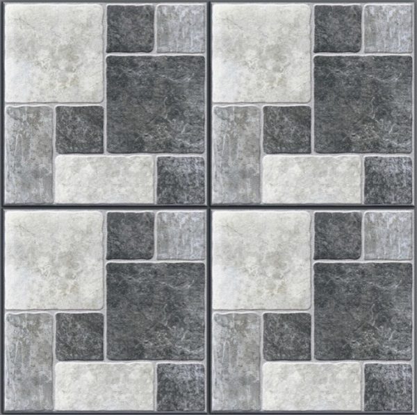 Gray Stone-Look Rustic Tile RC4409s – 40x40 Rustic Matte