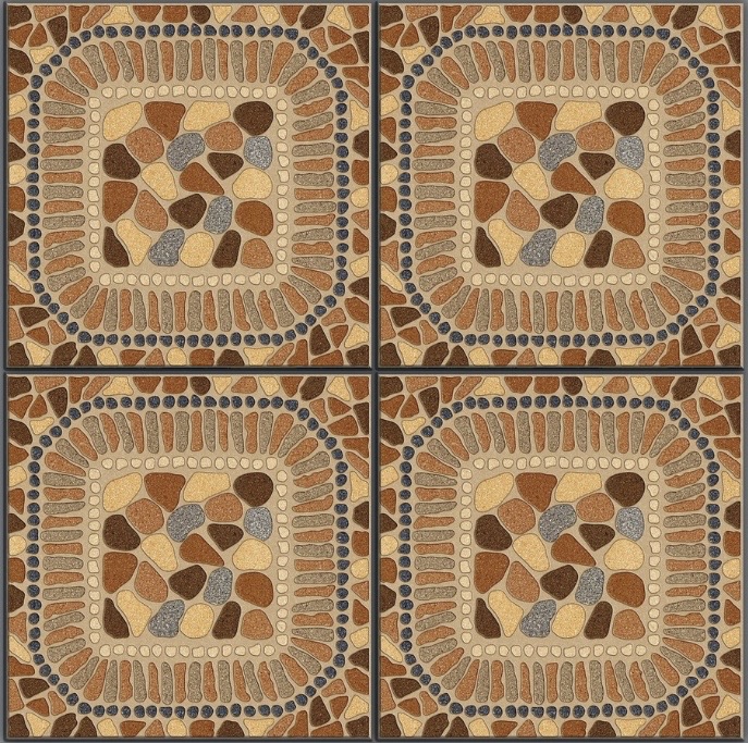 Brown Patterned Rustic Tile RC4411