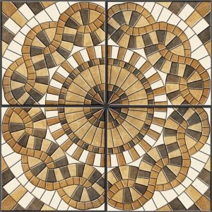 Brown Patterned Rustic Tile RC4413 – 40x40