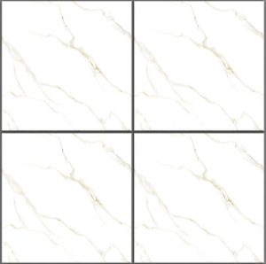 White Marble-Look Matte Tile RC4417 – 40x40 Elegant Finish