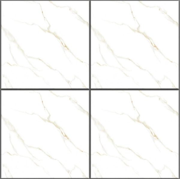 White Marble-Look Matte Tile RC4417 – 40x40 Elegant Finish