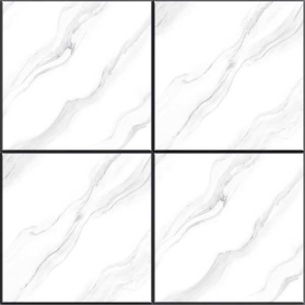 White Marble-Look Matte Tile RC4418