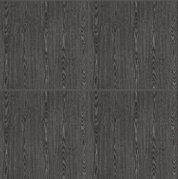 Black Wood-Look Rustic Tile YW6614 – 60x60 Matte Rustic Finish