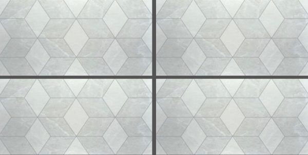 White & Gray Patterned Tile GW3635 – 30x60 Glossy