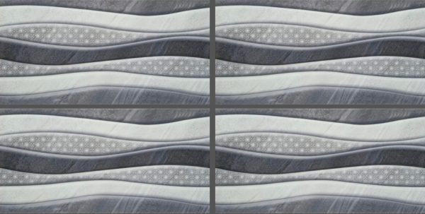 White & Blue Patterned Tile GP3628 – 30x60 Glossy