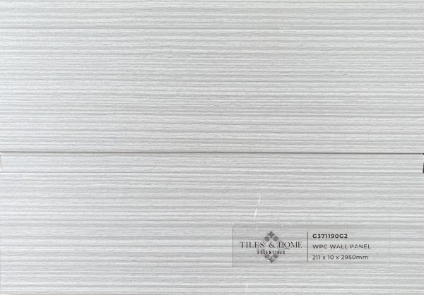 G371190G2 WPC 2in1 wall panel light gray textured finish 211×10×2950mm