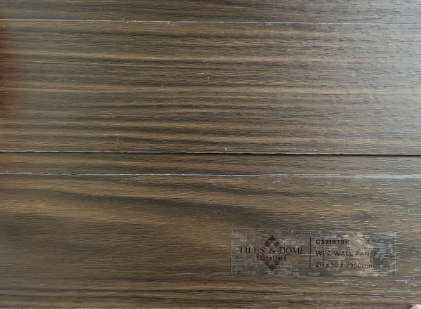 G371979K WPC 2in1 wall panel dark brown wood tone 211×10×2950mm