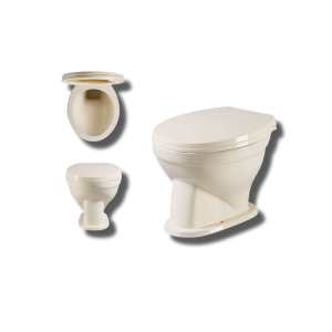 8018-IVORY 8018-Ivory-Pail Flush Bowl with Seat Cover