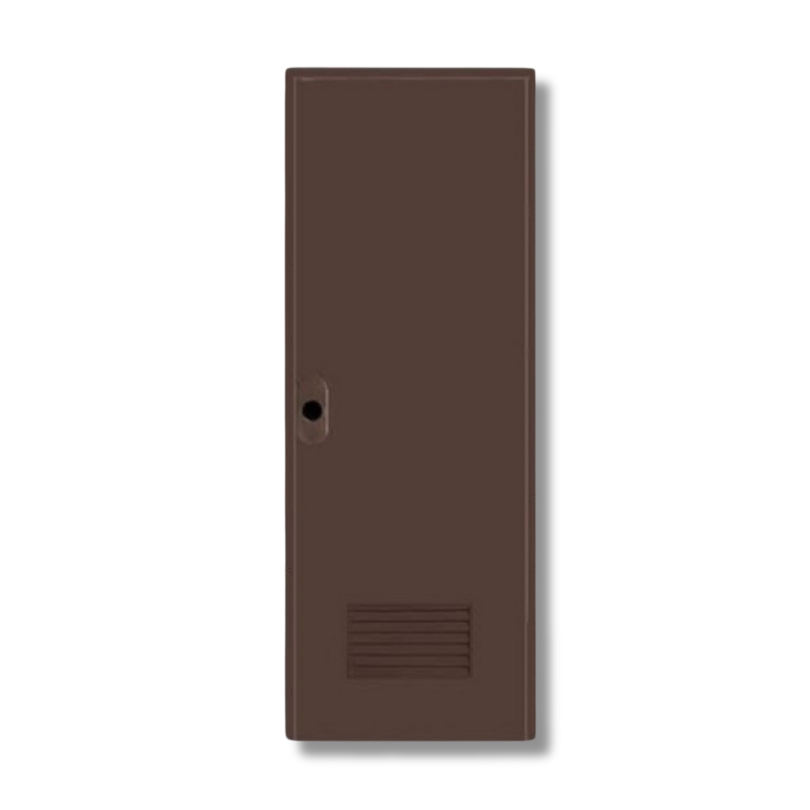 Dark Brown PVC Bathroom Door 60x190CM
