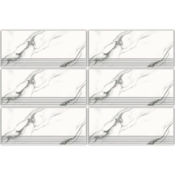 LSY306017T marble-look matte porcelain stair tile 30x60 anti-slip grooves