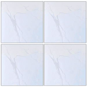 BMD65001 pearl white marble-look glazed porcelain tile 60x60 subtle gray vein design