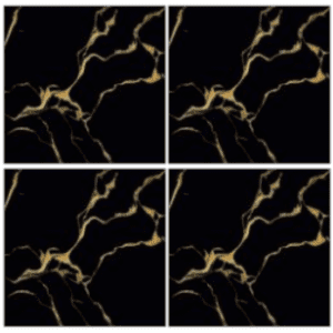 LBK6254H black marble look glazed porcelain tile 60x60 with bold gold veining