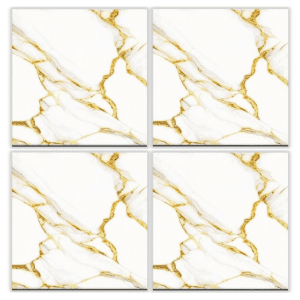 LSG4403 marble gold vein glazed porcelain tile 40x40 white marble tile with gold veins