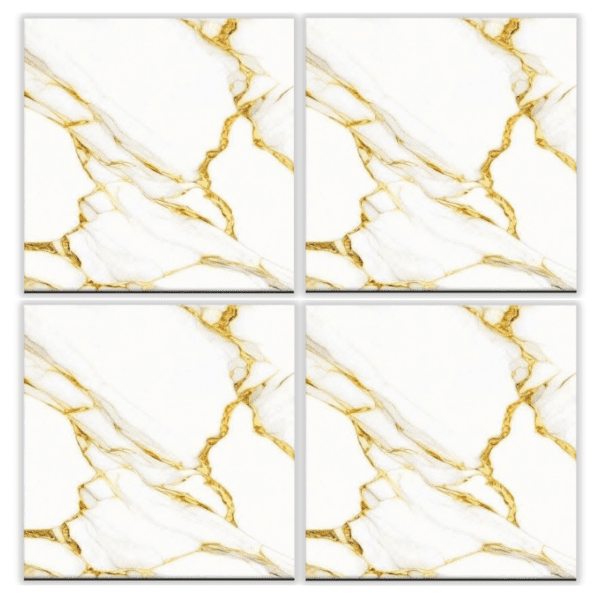 LSG4403 marble gold vein glazed porcelain tile 40x40 white marble tile with gold veins