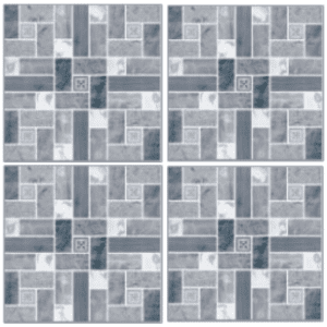 LSG4421 patterned blue gray glazed porcelain tile 40x40 geometric mosaic stone design